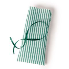 Bolsita vichy rayas verde 7x14cm, 24 unidades