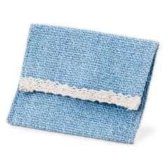 Bolsita azul con velcro 10x11,5cm., min.12