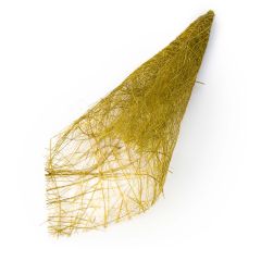 Cono abaca verde oliva con lurex