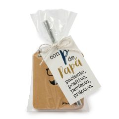 Pack regalo dos libretas y rotulador tarjeta P de papá