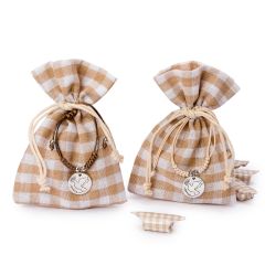 Bolsita 4 carmelos con medallita paloma surtido, min.2