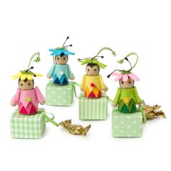 Colgantes muñecos con cajita verde y 3minifruits min.8