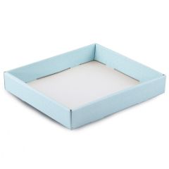 Bandeja lujo azul cielo 27x24x5cm