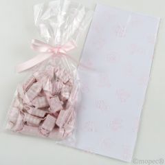 Bolsas osito blanco 12x25cm 100uds