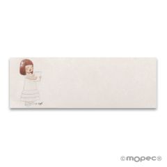 Etiq. adhesivas niña cabello liso 68xhoja, min.5