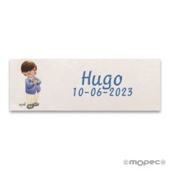 Etiq. adhesivas peq. niño Comunión ojitos 68xhj.,min.5