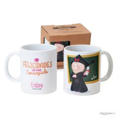 Taza cerámica Pita graduación y pizarra