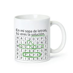 Taza cerámica sopa de letras