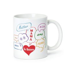 Taza cerámica mamá en idiomas
