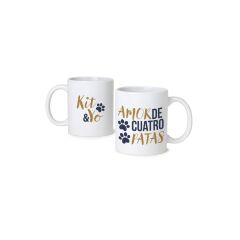 Taza cerámica Amor de 4 patas en caja regalo