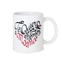 Taza cerámica Te Quiero un Montón Mamá en caja regalo