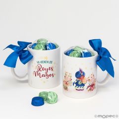 Taza cerámica 6 torinos Reyes Magos en caja regalo