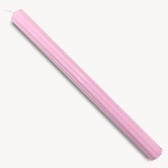 Cirio acanalado Mi Bautismo rosa 40x3,2cm