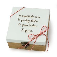 Pack regalo corazones Te Quiero 12,5x6,5x12,5cm.
