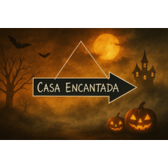 Pizarra flecha para colgar (60x20x1cm) tiza incluida