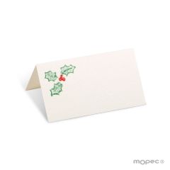 Tarjeta Navideña muérdago 8x4,5cm preciox24 uds.