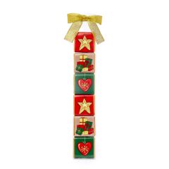 Estuche lazo oro 6 napolitanas Estrella, Regalos, Corazón