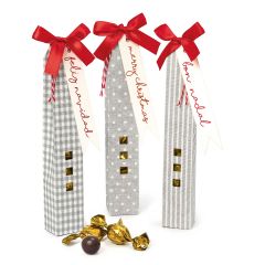 Estuche 3 ventanas Feliz Navidad 4 crokis y lazo rojo min 3 *