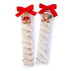 Estuche navideño galletitas 8 caramelos, min.6*