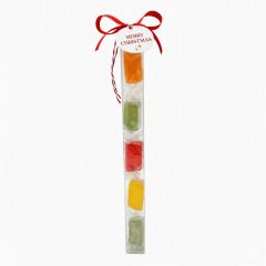 Tubo Navideño con 5 Caramelos BlandiFruit "Merry Christmas"