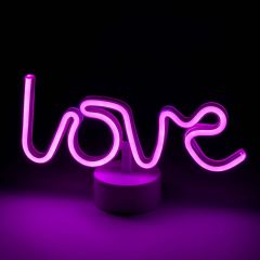 Letrero de neón LOVE 28cm.