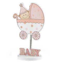 Pinza con muelle carrito rosa 7,5x12,5cm. min.12P.GOLOSO