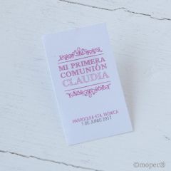 Tarjeta vertical Primera Comunión ROYAL, 1hj=30,min.5