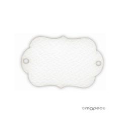 Tarjeta blanca forma placa (preciox 32u) min.32