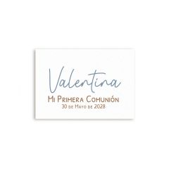Tarjetas precortadas marrón y azul 36xhj.