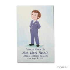 Estampa Comunión niño almirante azul precio x25u.min.25