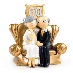 Figura pastel Pop&Fun Bodas de Diamante 60 Años