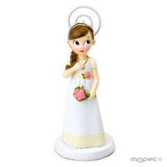 Portafotos niña Comunión romántica,11cm. min.6