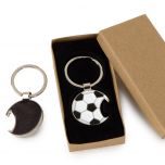 Llavero/abridor pelota fútbol con caja regalo 3,5x7cm.