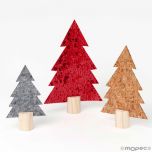 Arbolitos de Navidad decorativos de 3 colores