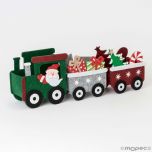 Tren de fieltro navideño de Papá Noel 27cm