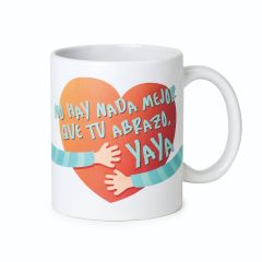 Taza cerámica There´s nothing better than your hugs, grandma en caja regalo