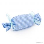 Bolsa caramelo vichy azul cielo 11,5x3,5cm. min.12 P.GOLOSO