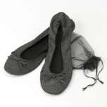 Manoletinas plegables negra talla M+bolsa min. 2