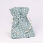 Bolsa topos AZUL 10x14cm., min.10