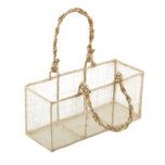 Cesta rafia natural 20x9x7,5cm.