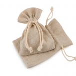 Bolsa algodón beige7,5x10cm., min.12