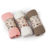 Pashminas rosa, marfil y piedra 180cm