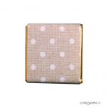 Napolitana choc. leche topos rosa, caja de 150un.aprox.*