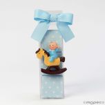 Estuche Pit imán caballito 3 napolitanas azules