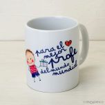 Taza cerámica para el día del profesor en caja regalo