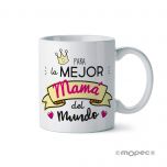 Taza cerámica Para la Mejor Mamá en caja regalo