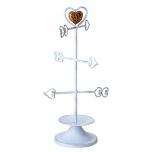 Joyero de metal flechas corazón con caja,31cm.
