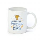 Taza cerámica Papá persona favorita en caja regalo