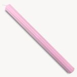Cirio acanalado Mi Bautismo rosa 40x3,2cm