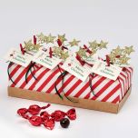 Expositor 8cajitas rayas 4croki-choc Merry Christmas 